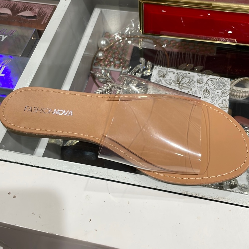 Clear sandals